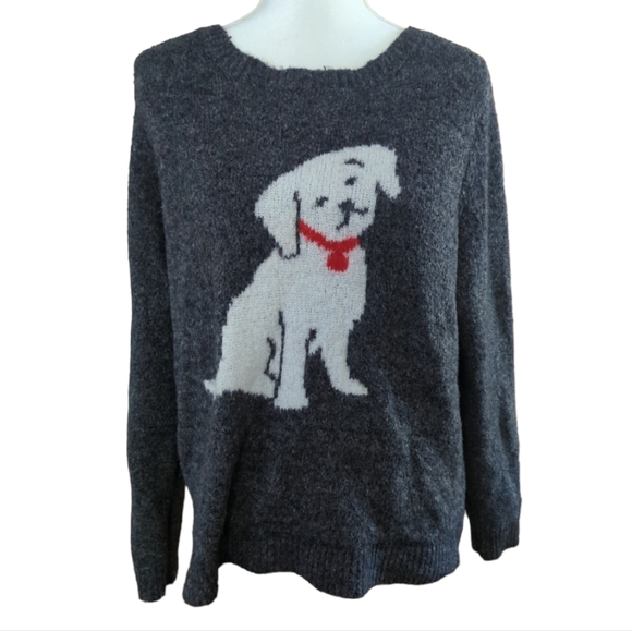 cupcakes & cashmere Sweaters - Cupcakes And Cashmere Gray Cozy Dog Sweater Size XL.